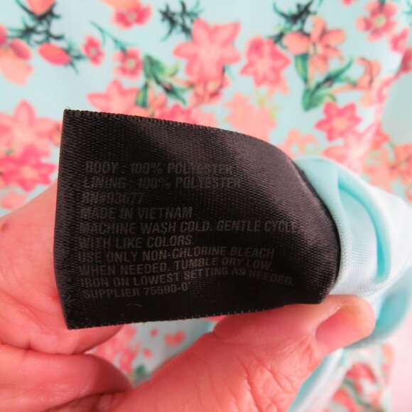 Worthington Dress Womens Size Large Floral Print Split Long Sleeve V Neck Lined - Picture 6 of 10